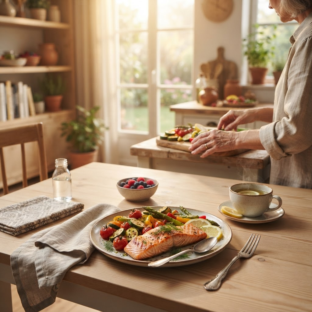 Capa do ebook 10 receitas práticas para a melhor idade